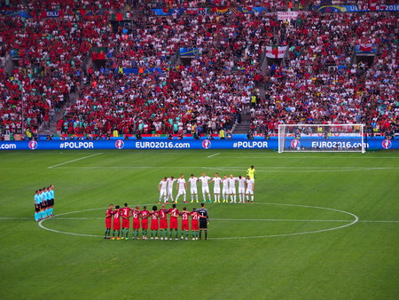 Marseille, France - June 30, 2016: Portugal defeat Poland on penalties after a 1-1 draw in the Euros quarter finalのeditorial素材