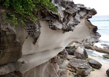 Sea shore at Tamarama beachの写真素材