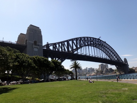 Sydney harbour bridge viewのeditorial素材