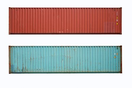 container Cut white background To be easy to useの写真素材