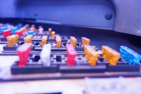 Automotive Electrical Fuses Colorful Fuses Safety Protection Deviceの写真素材