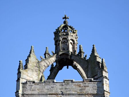 Roofline of Kings College University, Aberdeenの写真素材