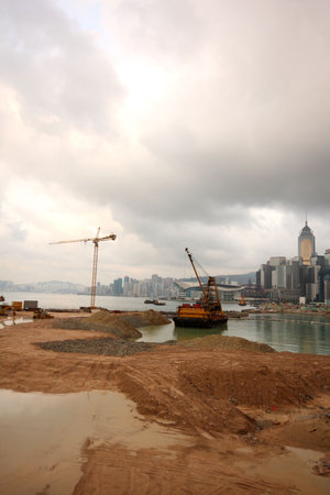 A photograph of Hong Kong Land Reclaimation