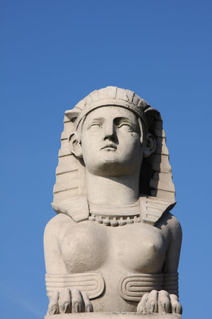 Sphinx Statue in Paris, Franceの写真素材