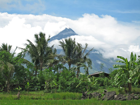 Mount Mayon (Volcano), Legaspi, Bicol, Philippinesの写真素材