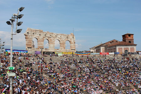 A huge crowd in Arena of Verona