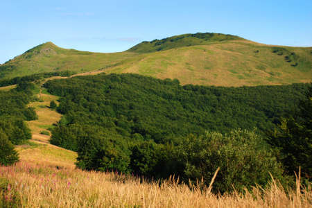 Wetlinski Poloniny vast spaces in the Bieszczady (Poland)の写真素材