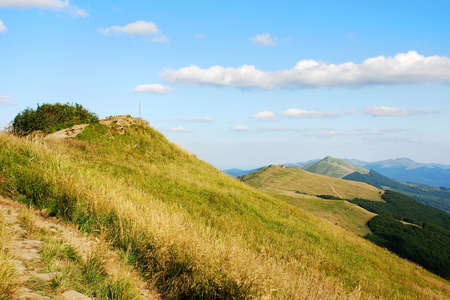 Wetlinski Poloniny vast spaces in the Bieszczady (Poland)の写真素材