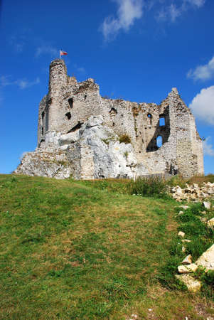 Ruins of the castle in Mirow (Poland)の写真素材