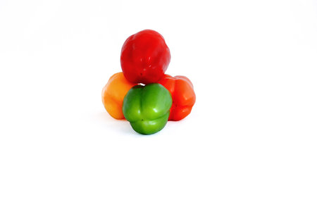 Peppers in four colors