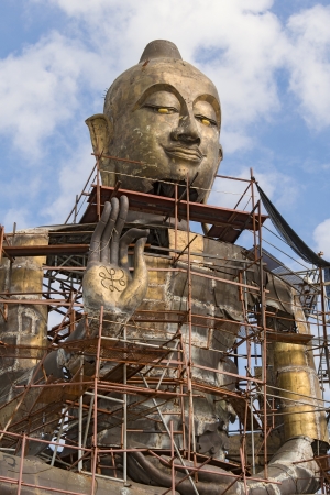 Big Buddha Statue Under Constructionの写真素材