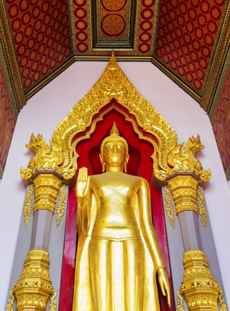 Standing Buddha at Phra Prathom Jedi, Nakhon Pathom,Thailand の写真素材
