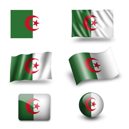 algeria flagの写真素材