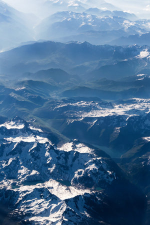 panorama mountainsの写真素材