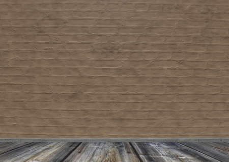 Empty old grungy room .vintage wallpaper の写真素材