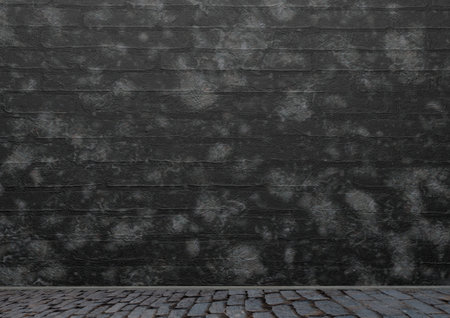 Empty old grungy room .vintage wallpaper の写真素材