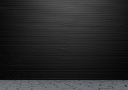 Metal stainless steel roll up doorの写真素材