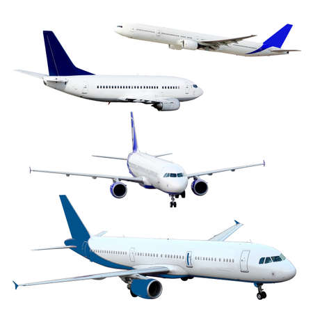 airplane isolatedの写真素材