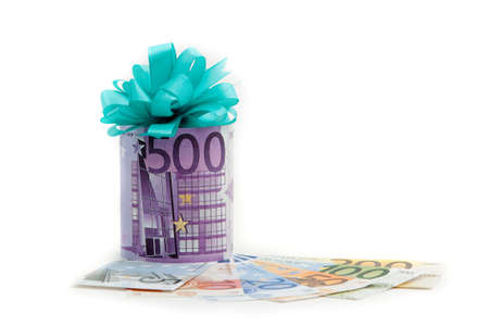 500 euro money giftの写真素材