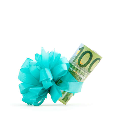 100 euro money giftの写真素材