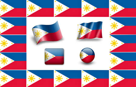 flag of Philippinesの写真素材