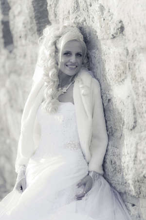 Bride and groom. beautiful wedding couple.の写真素材