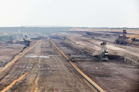 brown coal  excavatorの写真素材