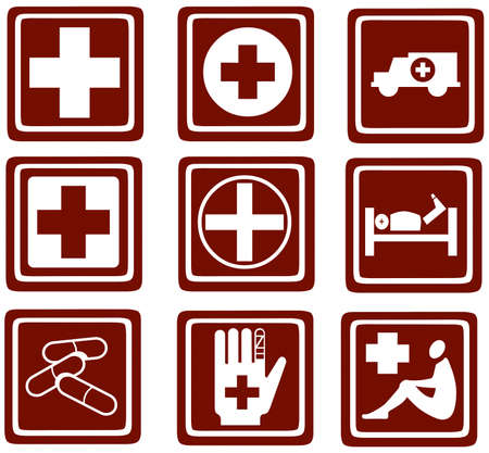 medicine icons  Web Buttonsの写真素材