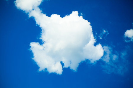 Clouds and clear blue sky  White clouds in blue sky