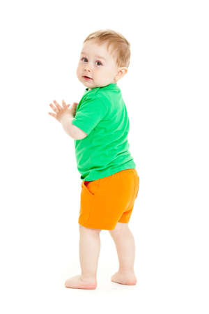 baby boy isolated.の写真素材