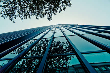 modern glass silhouettes of skyscrapers. Business buildingの写真素材