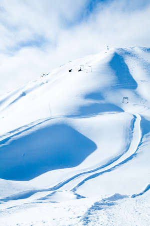 Winter landscape. winter mountains landscape. Beautiful winterの写真素材