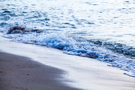 Sand beach and wave