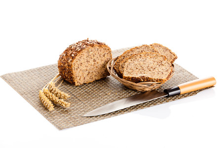 bread isolated on white 