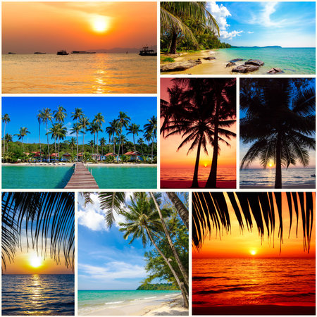 summer beach images. nature and travelの写真素材