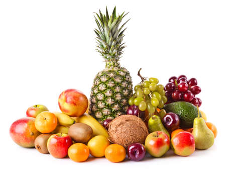 Assortment of exotic fruits. Fresh Fruitsの写真素材