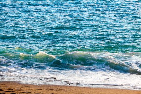 sea with wave. Blue sea with wavesの写真素材