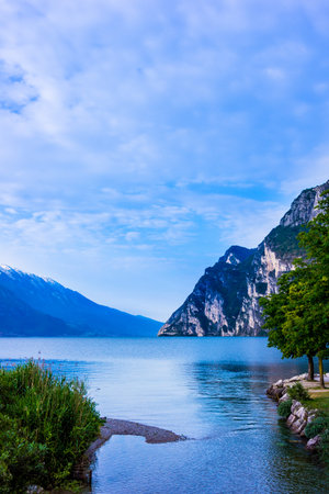 Riva del Garda, Lago di Garda ,Italyの写真素材