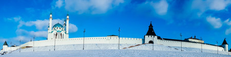 Qolsharif Mosque in Kazan Kremlin, Tatarstan, Russiaの写真素材