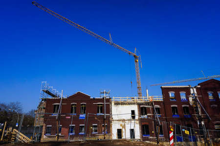 Construction work siteの写真素材