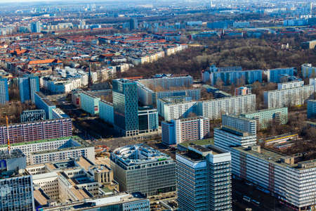 Berlin Skyline City Panorama. Berlin, Germany, Europe.のeditorial素材