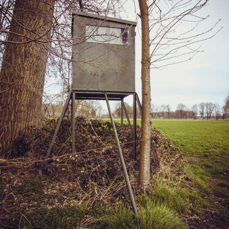 Hunting lodge for Hunting pulpitの写真素材