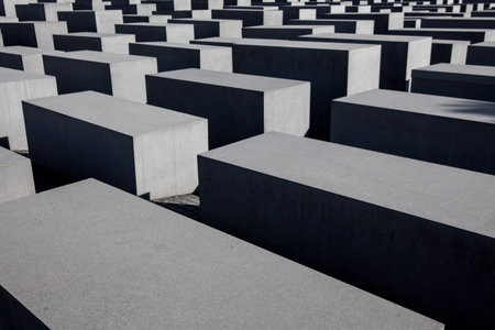 BERLIN, GERMANY - MARCH 22: Memorial to the Murdered Jews of Europe in Berlin on March 22, 2015. Its...