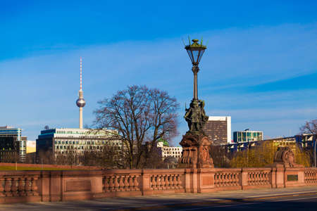 Moltke Bridge. Berlin, Germanyのeditorial素材