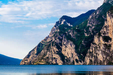 Lake Garda. Lago di Garda, largest Italian lake,North Italyのeditorial素材