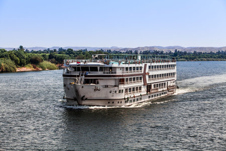 Touristic cruiser on the river NIle. EGYPT