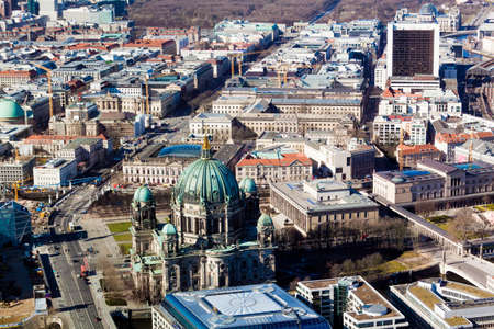 Aerial view of Berlin. Panorama of Berlin.  Berlin bird's-eye view.の写真素材