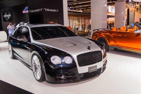 FRANKFURT, GERMANY - SEPTEMBER 23, 2015: Mansory Bentley Continental GTC shown at the IAA 2015