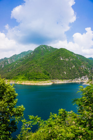 Mountain landscape.  Mountain lake.  Nature landscapeの写真素材