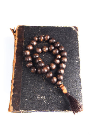 rosary with bible